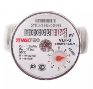 Счетчик воды универсальный Valtec VLF-15U-L.80